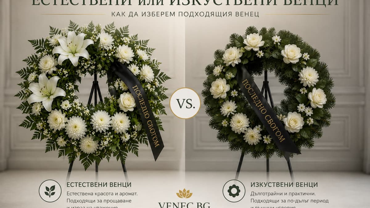 Естествени или изкуствени венци — кое да изберем?